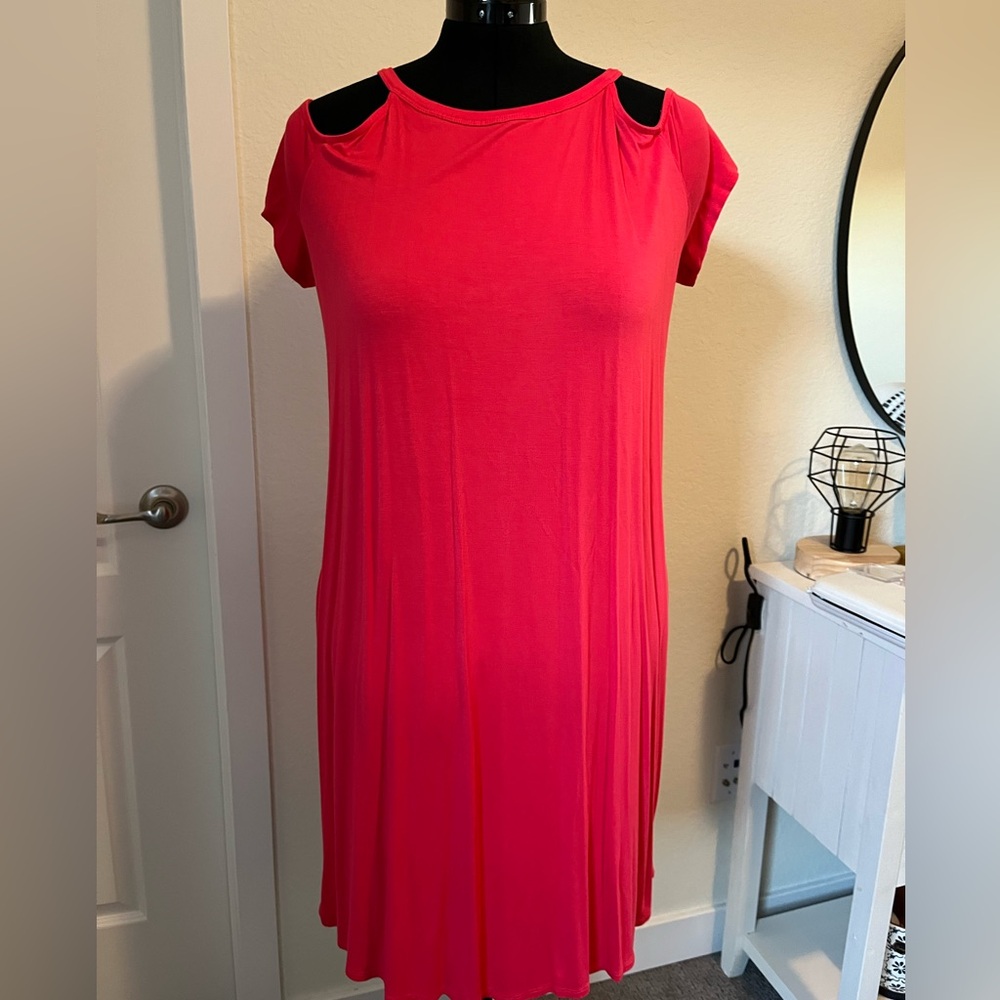 Torrid lightweight cold-shoulder dress